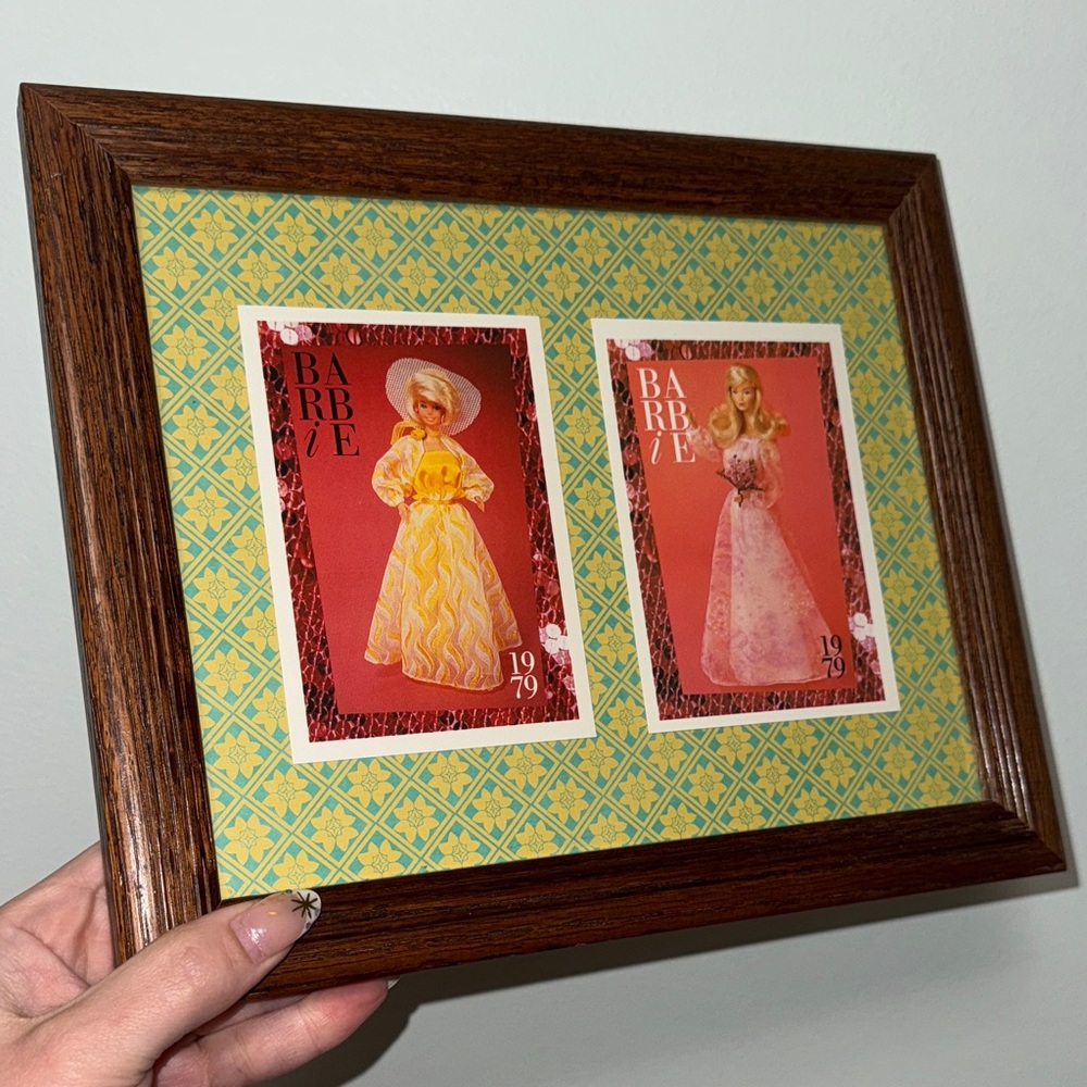 Framed Vintage Barbie Wall Art